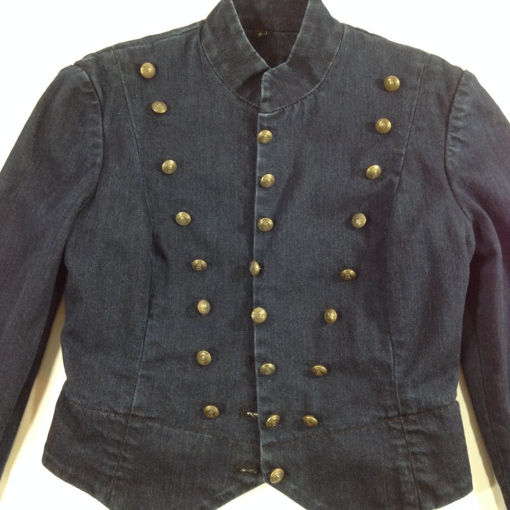 Ralph Lauren Sz 2 Black Label Blue Jean Jacket - Picture 1 of 11